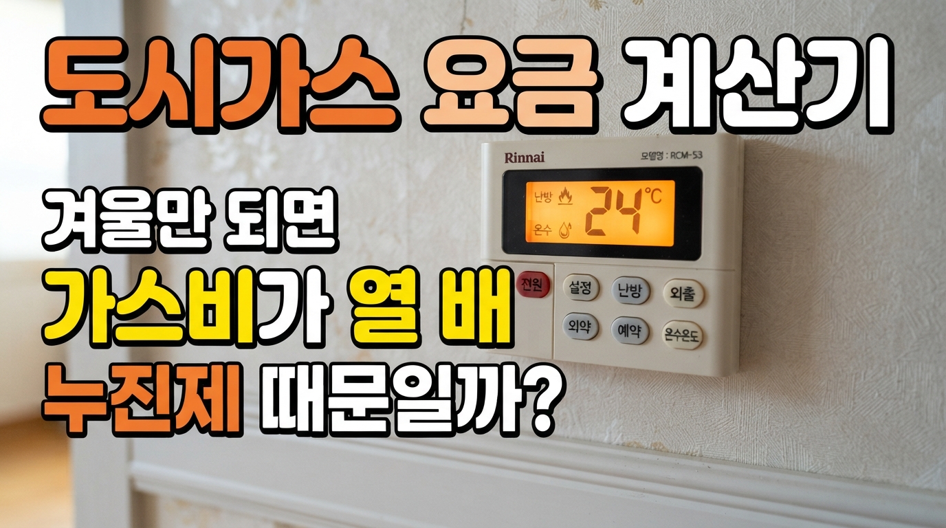 도시가스 요금 계산기, ㎥를 MJ로 바꾸는 과정까지 보여드립니다 썸네일